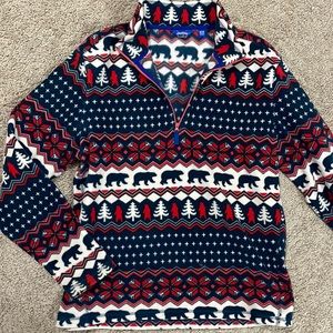 Chubbies Size M Fleece Pullover Quarter Zip Women’s